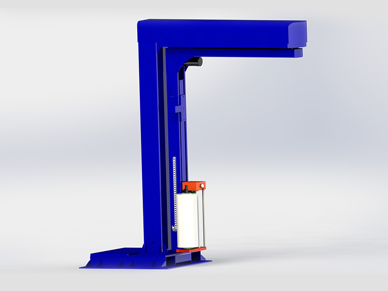 固定式悬臂缠绕机渲染图